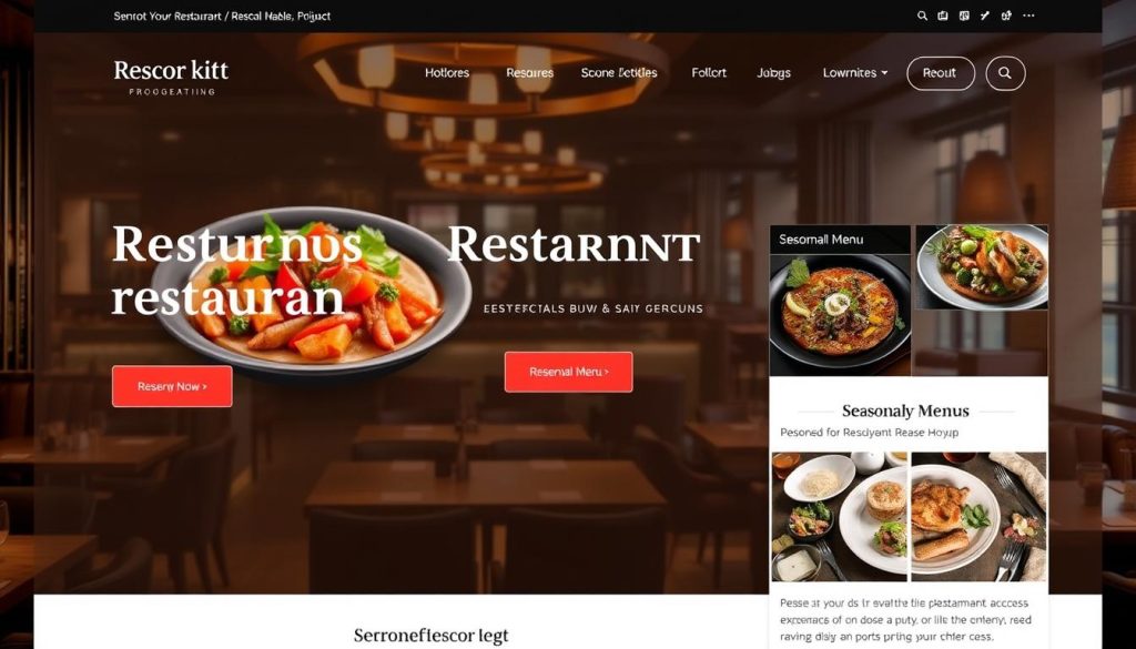 Restaurante Website Design Restaurante Website Design